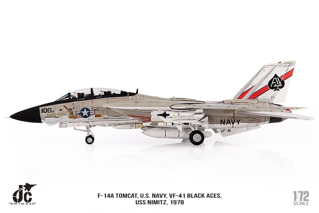 USN F-14A Tomcat AJ100 (VF-41 Black Aces, USS Nimitz, 1978) JC