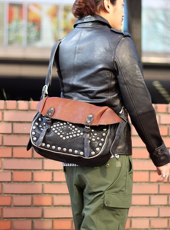 RRL ダブルアールエル LEATHER CROSS BODY SADDLE BAG を通販【paper