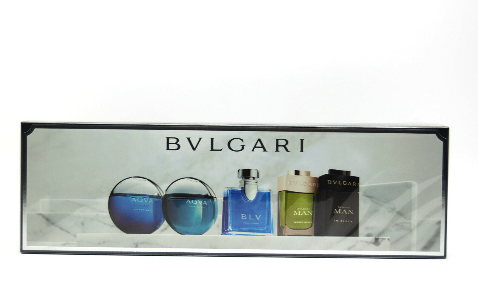 Bvlgari 5 Pc Mini Travel Gift Set EDP + EDT 0.17 oz 5ml by Bulgari