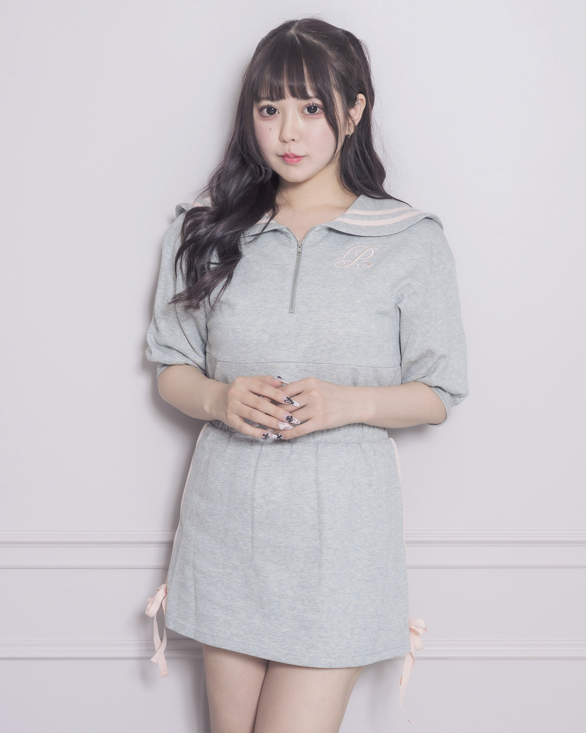 ダブルラインセーラー半袖スウェットセット – pium