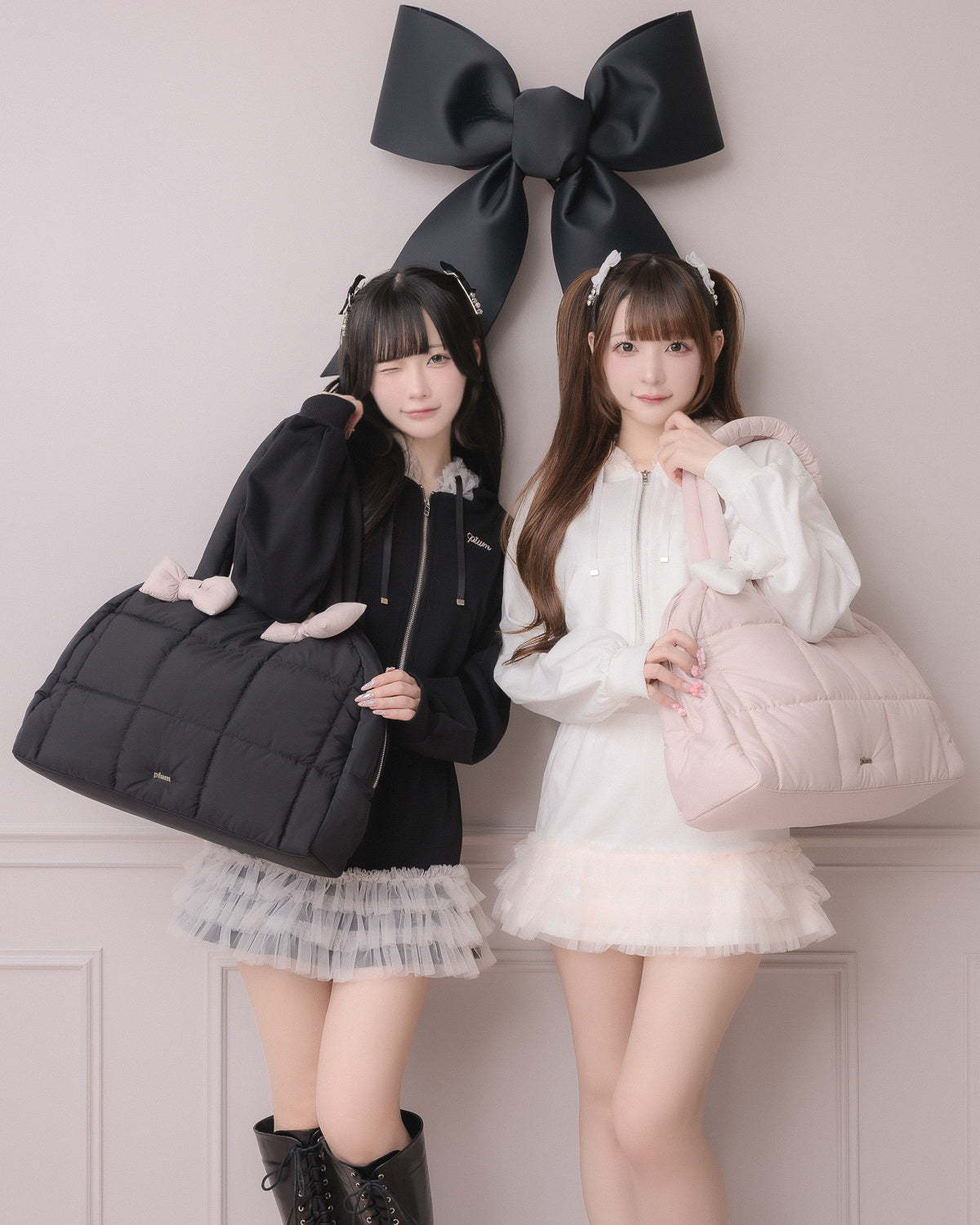 ボリュームリボンキャリーオンボストンバッグ – pium