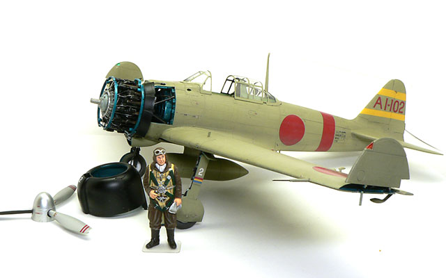 プラモ日記 » 三菱・零式艦上戦闘機21型 その14 完成!! 【ウインザー
