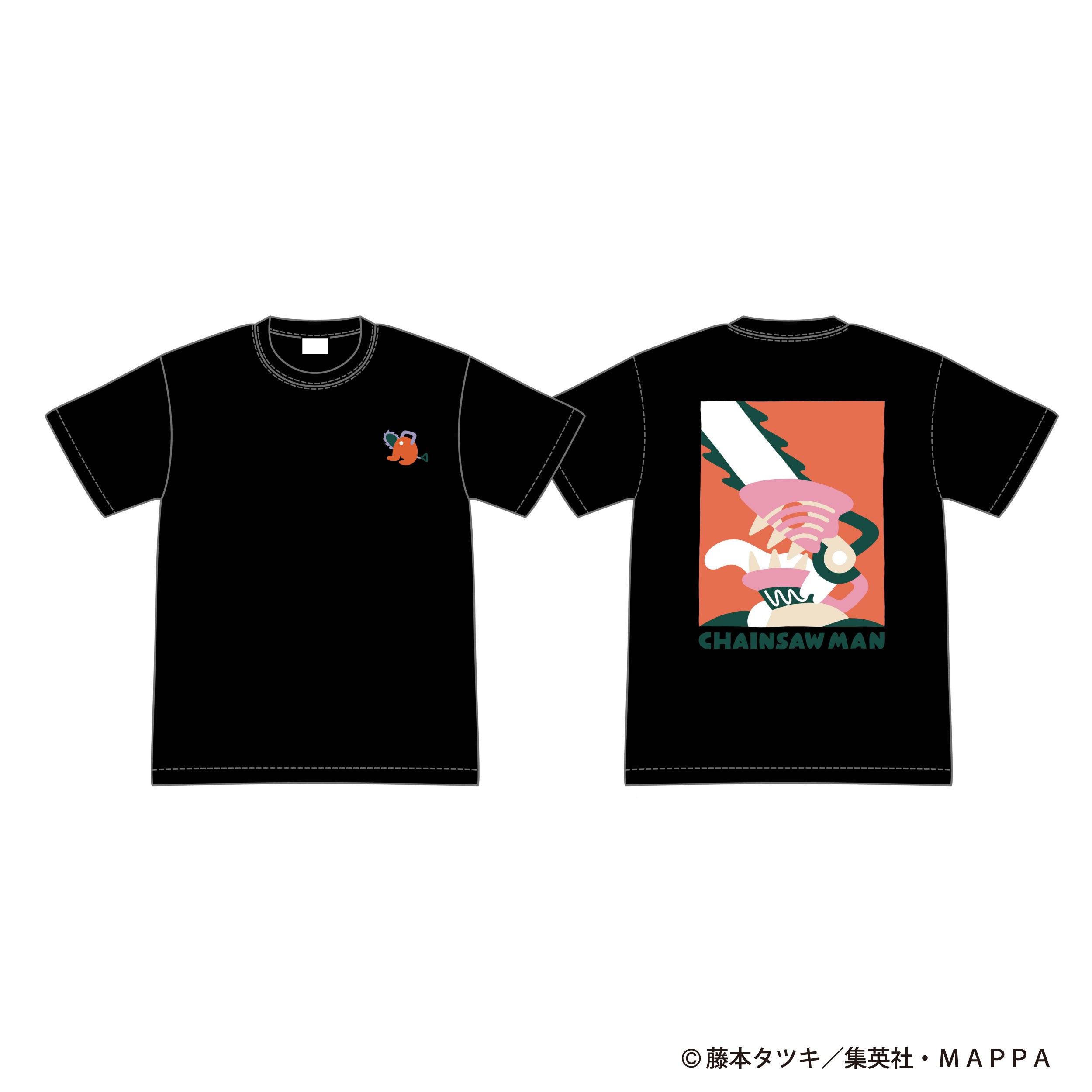 チェンソーマン×SAYORI WADA Tシャツ 黒 ( チェンソーマン）L / XL