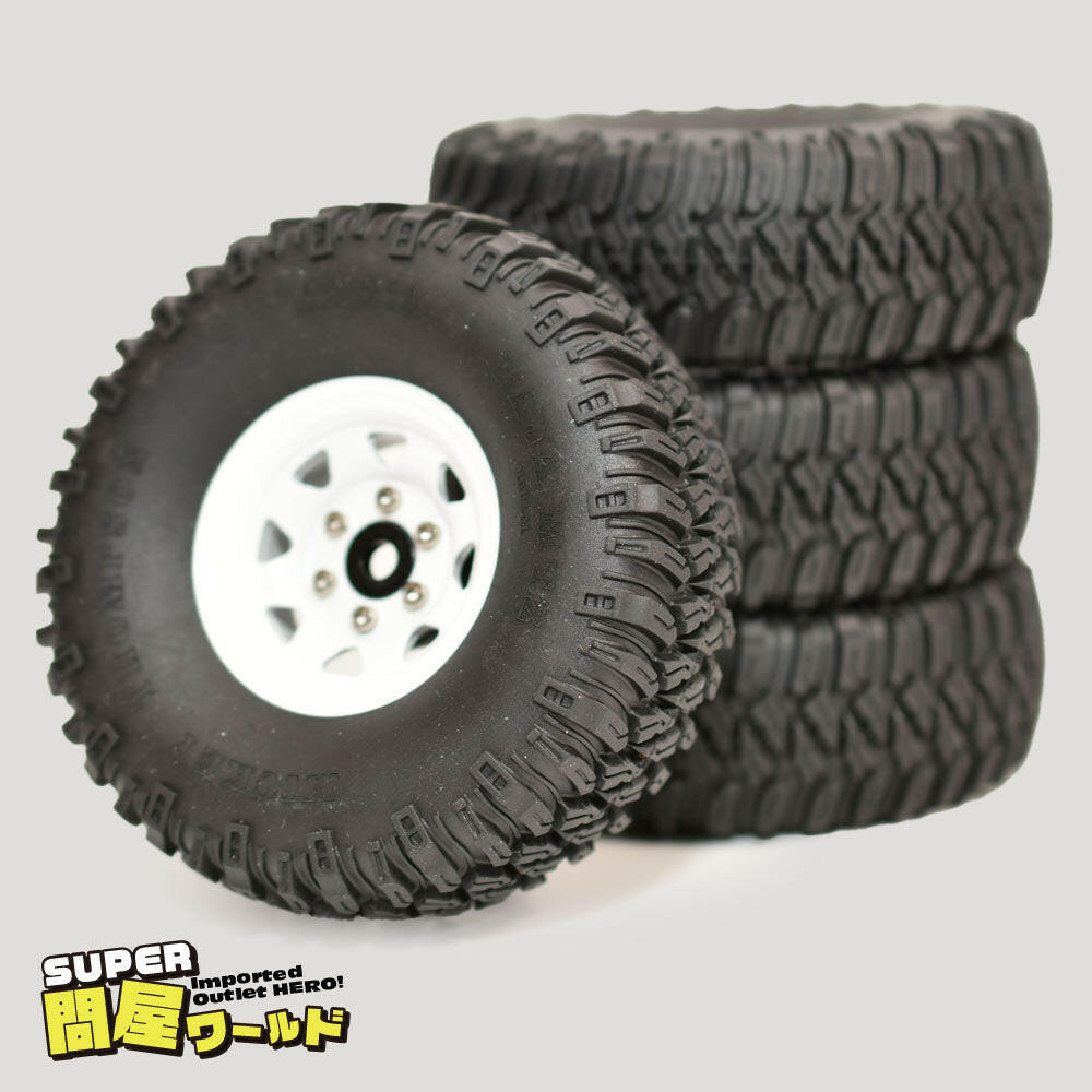 問屋ワールド】クローラーRC用1.55インチスチール製ビードロック