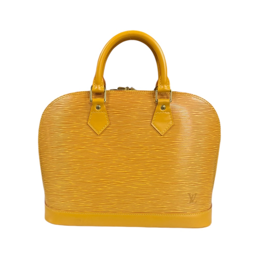 LOUIS VUITTON Louis Vuitton Alma Epi Handbag Epireather Yellow