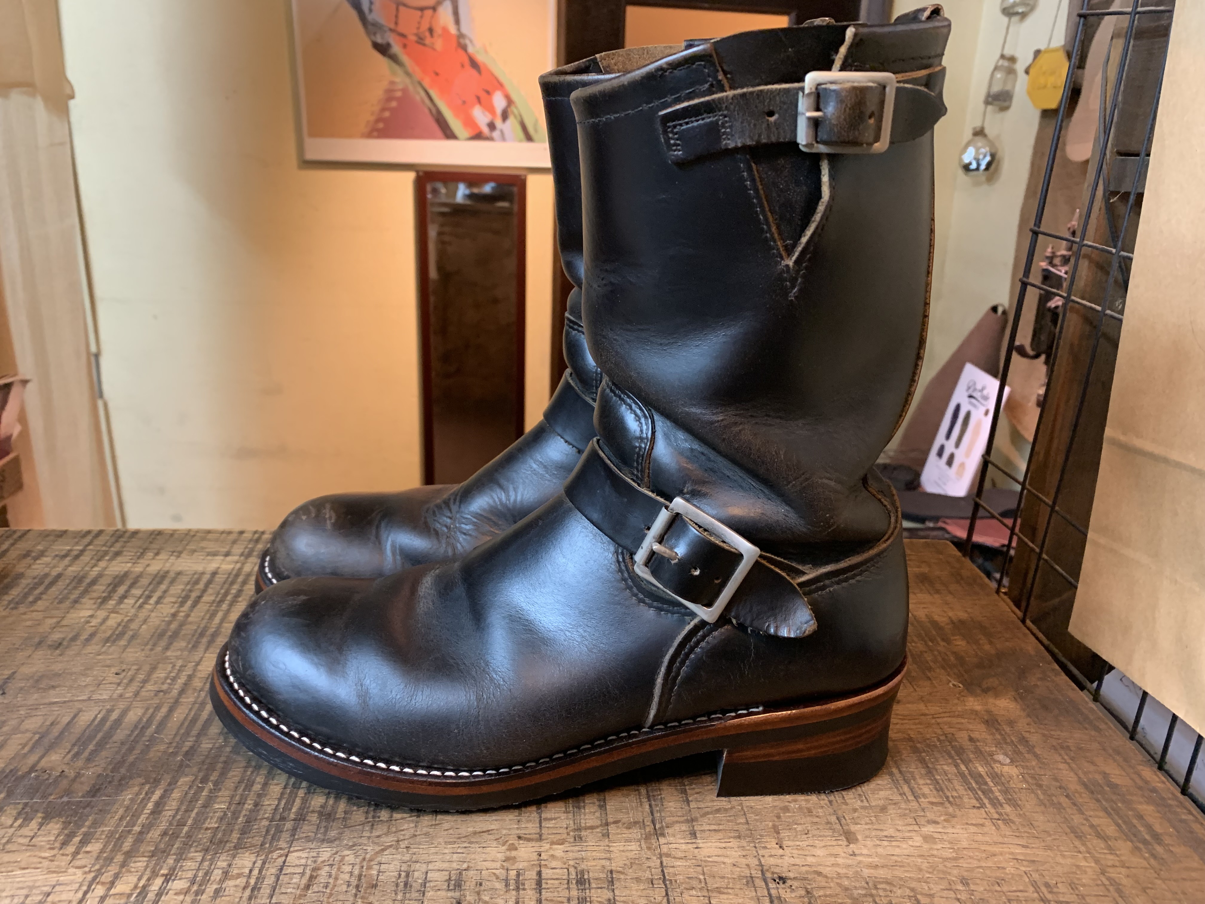 Redwing エンジニアブーツ vibram#700オールソール交換: ソールリペア
