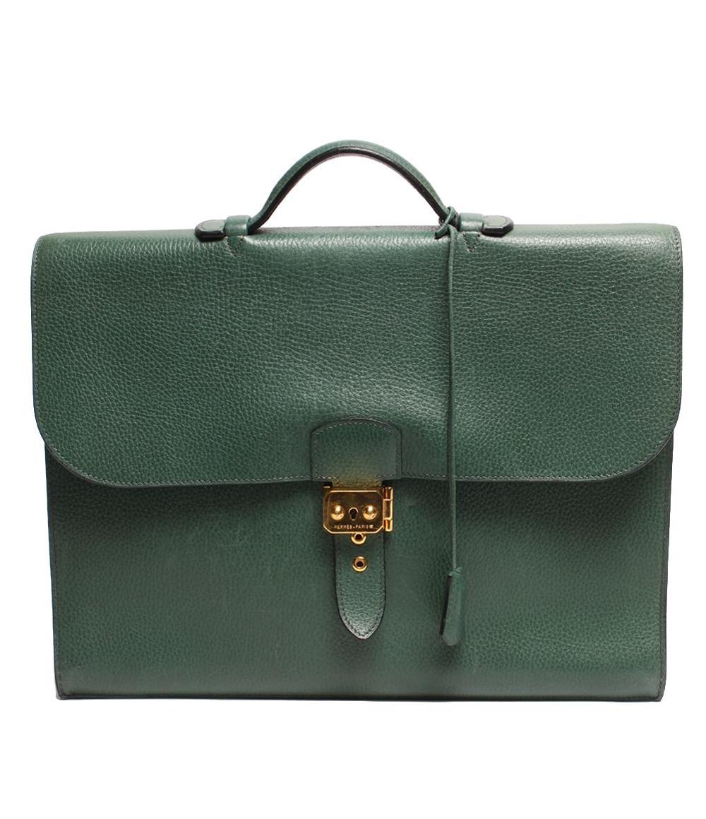 エルメス ビジネスバッグ ブリーフケース □B刻印 ゴールド金具 サック