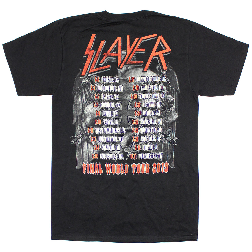 Slayer Final World Tour Dates 2019 T-shirt 440823 | Rockabilia