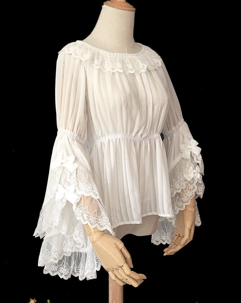 リボンの姫袖ブラウス – ロリータファッション通販RonRon