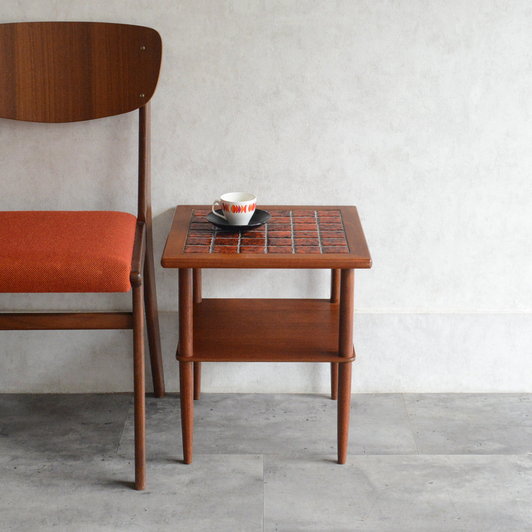 良品】デンマーク 八角形サイドテーブル チーク 良品】デンマーク 八