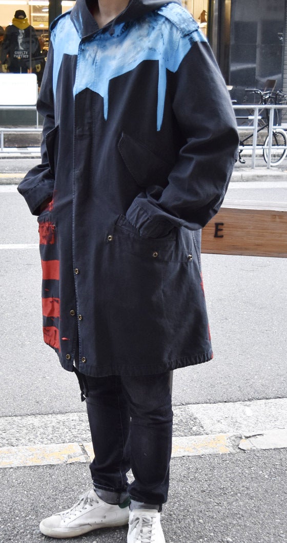 FAITH CONNEXIONスターとストライプのハンドペイントが施されたモッズ