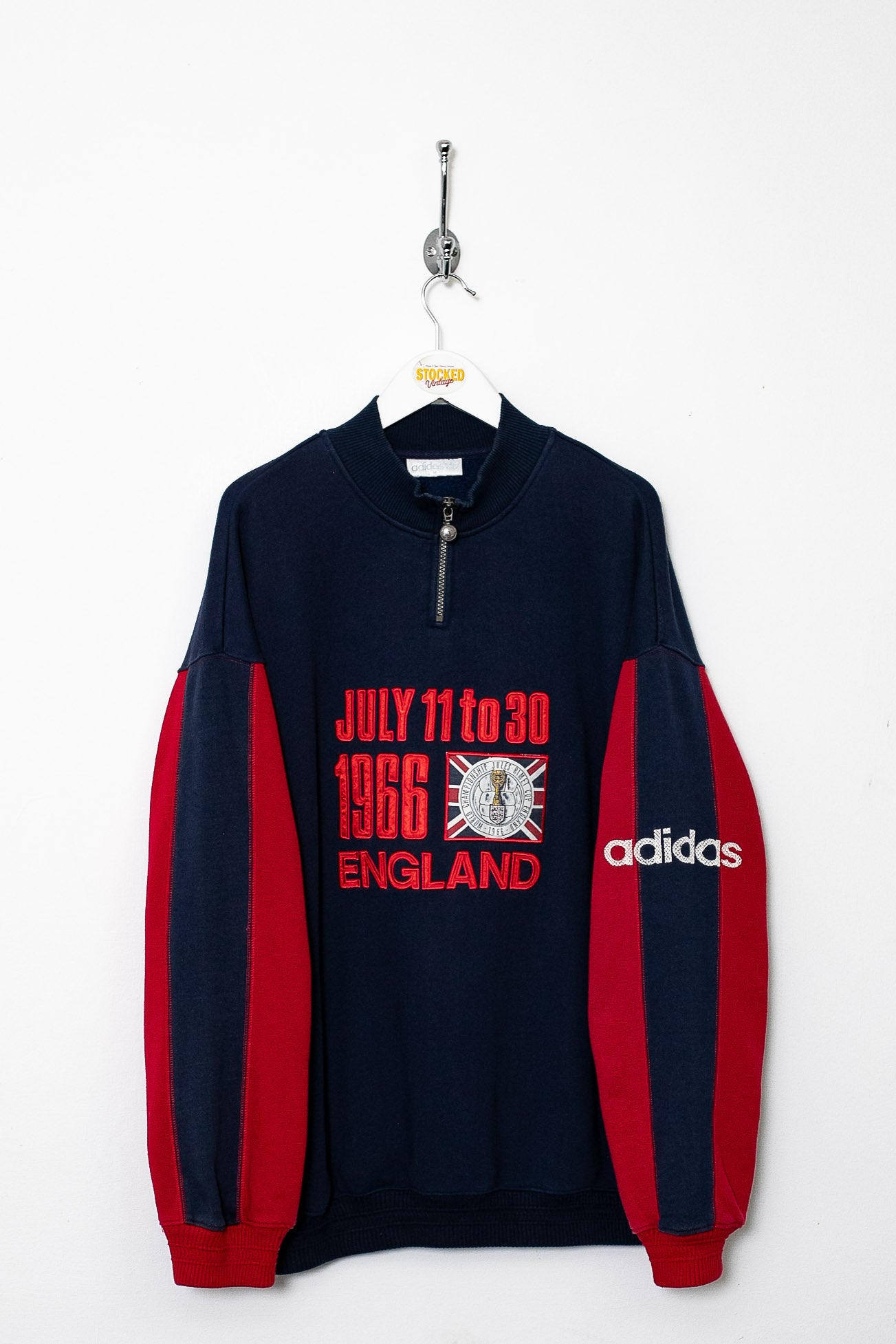 Rare 90s Adidas 1966 World Cup 1/4 Zip Sweatshirt (M) – Stocked