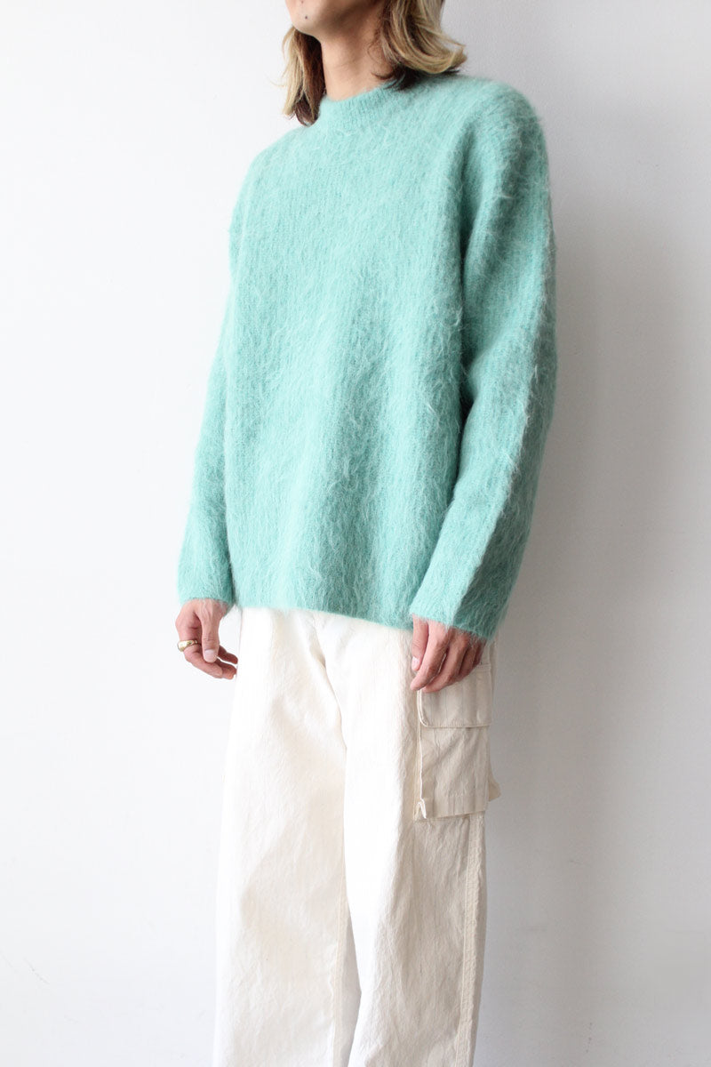SEFR | HARU SWEATER / TURQUOISE ALPACA アルパカセーター – STOCK