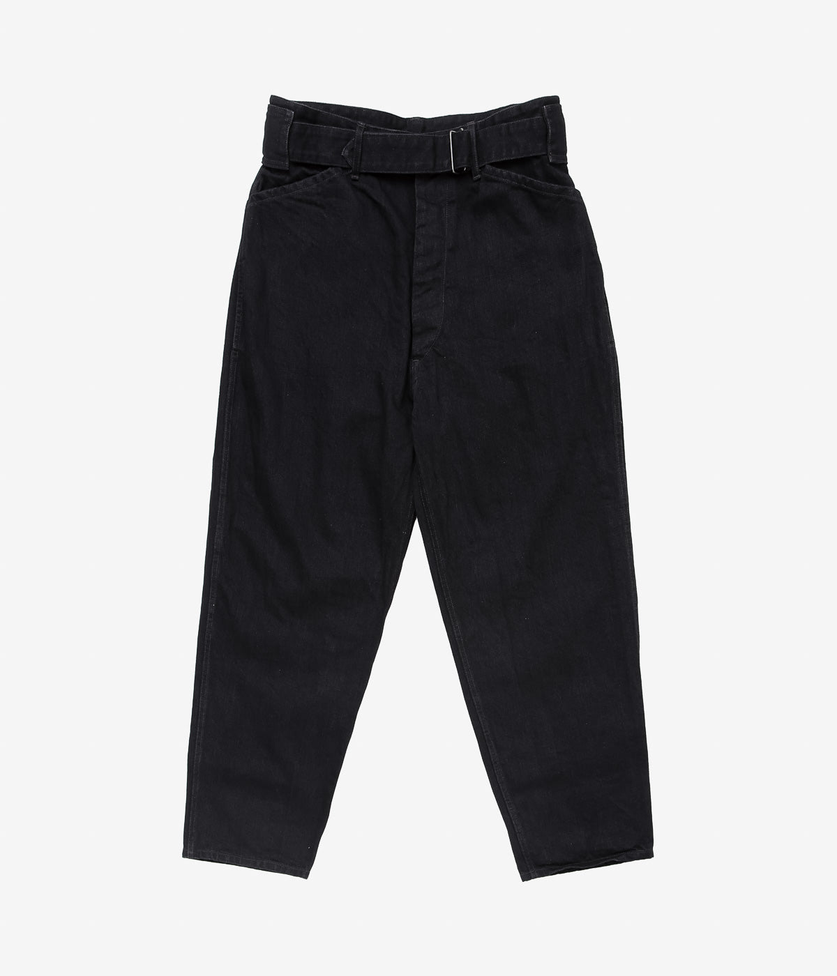 COMOLI ''ブラックデニム ベルテッドパンツ'' (BLACK) – THE STORE BY