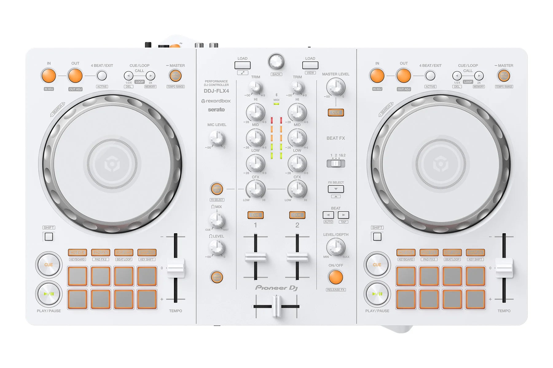 Pioneer DJ DDJ-FLX4-W Limited Edition DJ Controller (White) – DJ