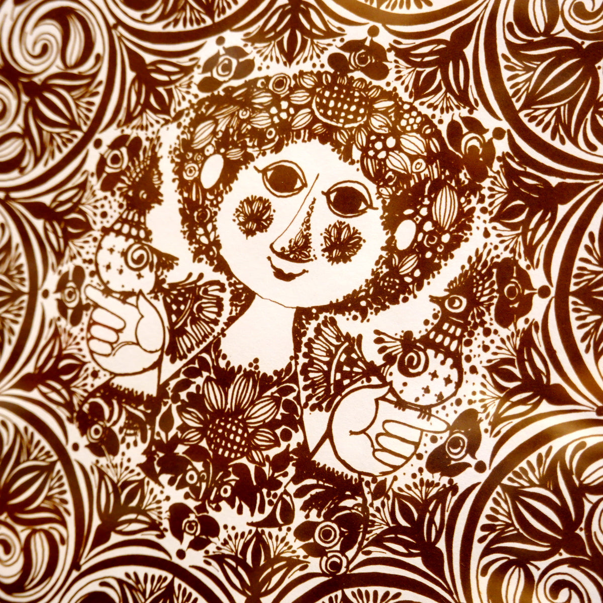 ビヨン ウィンブラッド ファイアンス ブルー アートフレーム ポスター