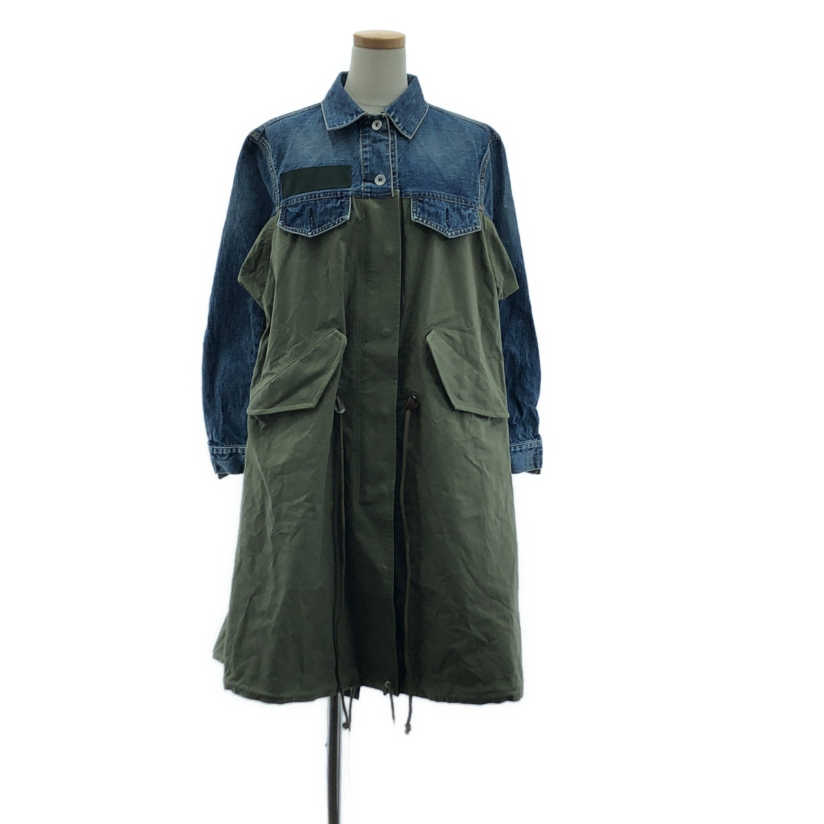 sacai / サカイ | Denim × Mods Coat デニムドッキング モッズコート