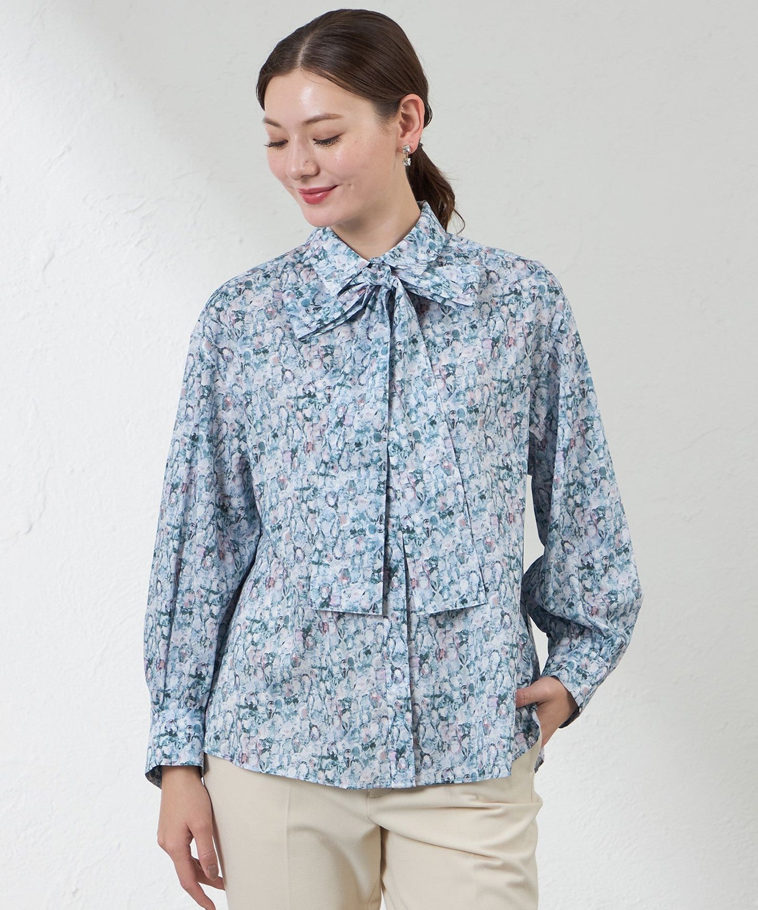 LIBERTY】タナローンシャツブラウス（アレキサンドラ）(トップス