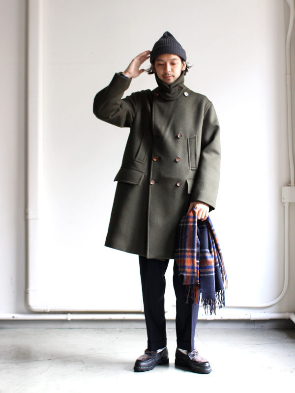 AURALEE オーラリー BEAVER MELTON P-COAT,ビーバーメルトンPコー