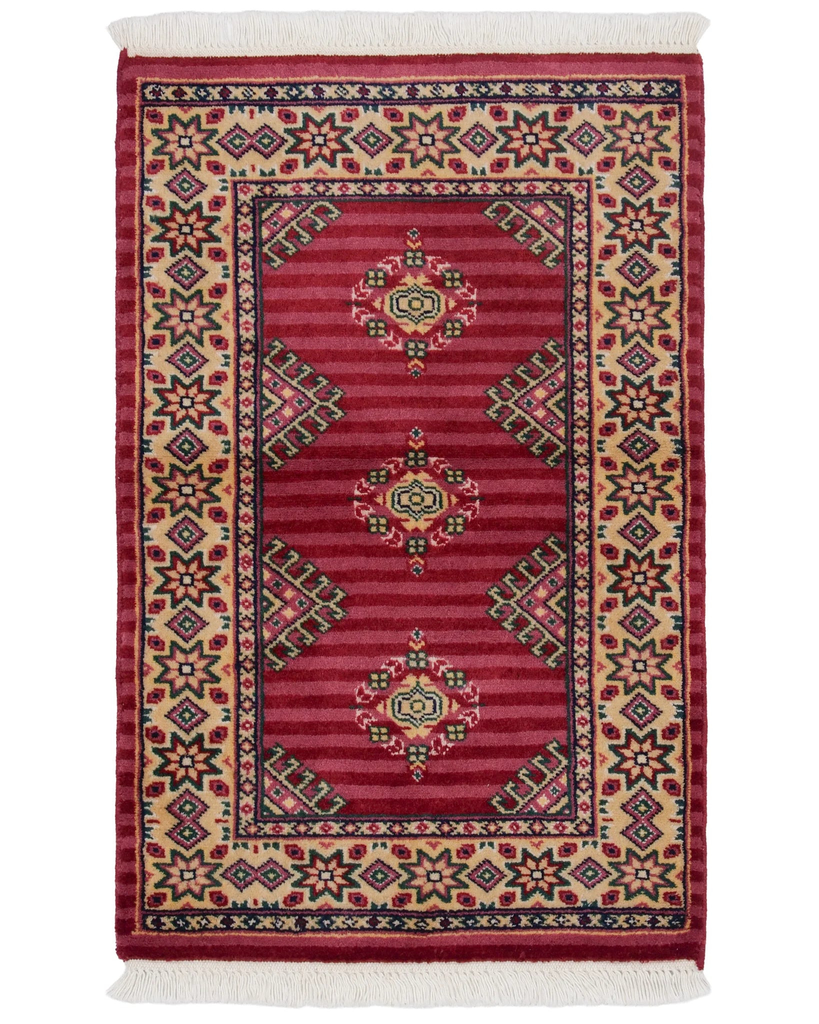 パキスタン絨毯 約64cm x 95cm｜SATHI RUGS