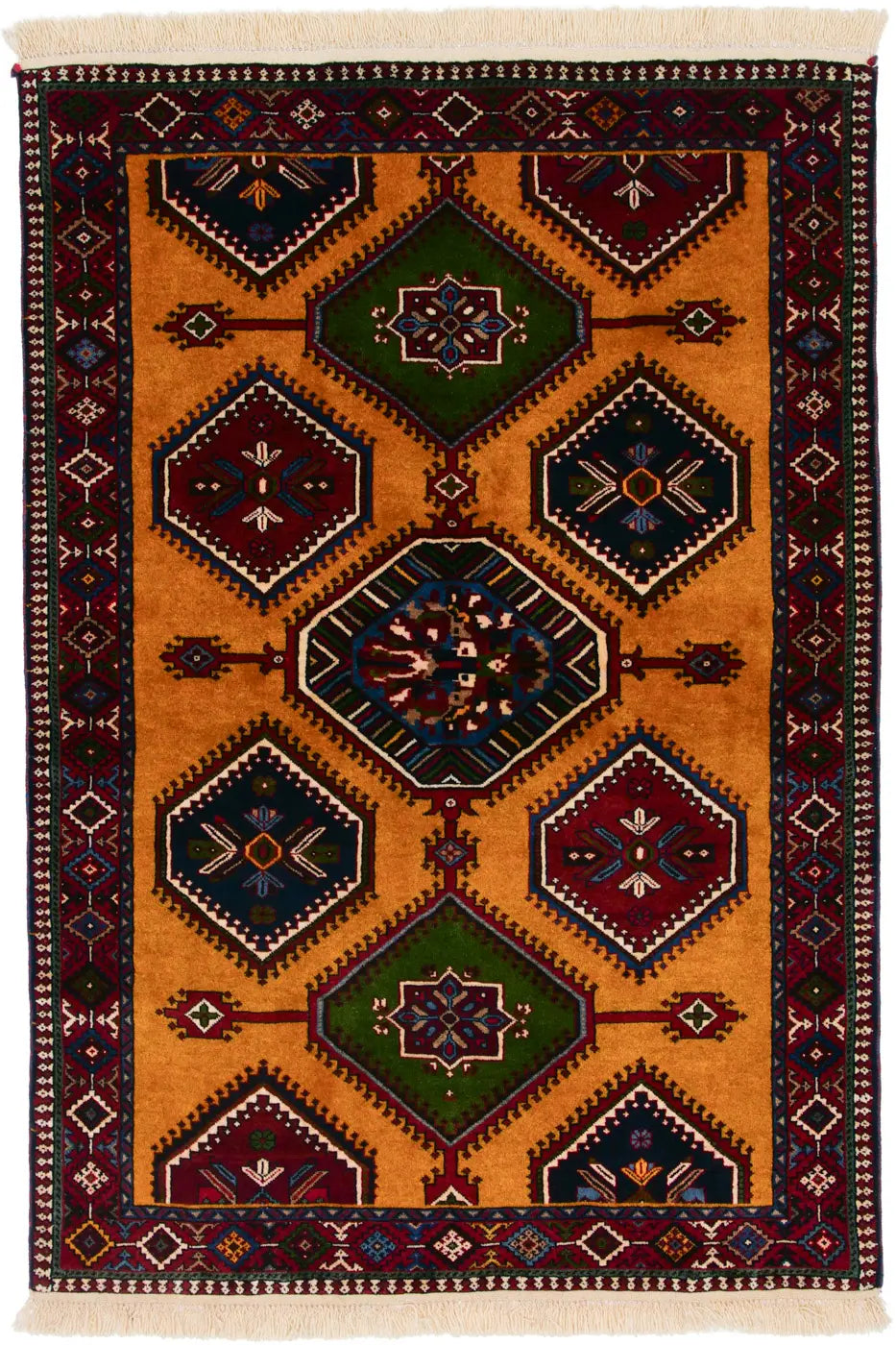 トライバルラグ ヤラメ 約113cm x 163cm｜SATHI RUGS