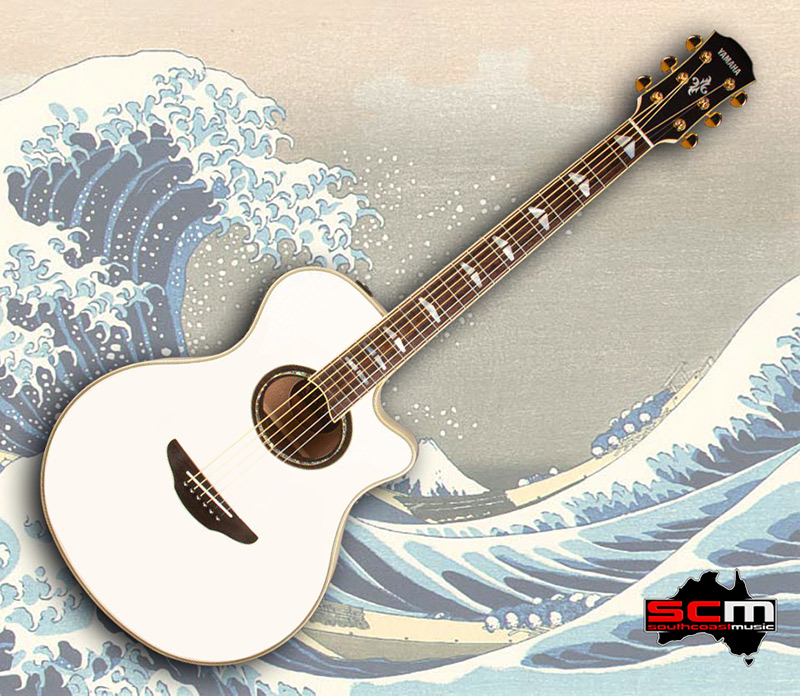 Yamaha APX1000 Slimline Acoustic Electric Guitar Pearl White