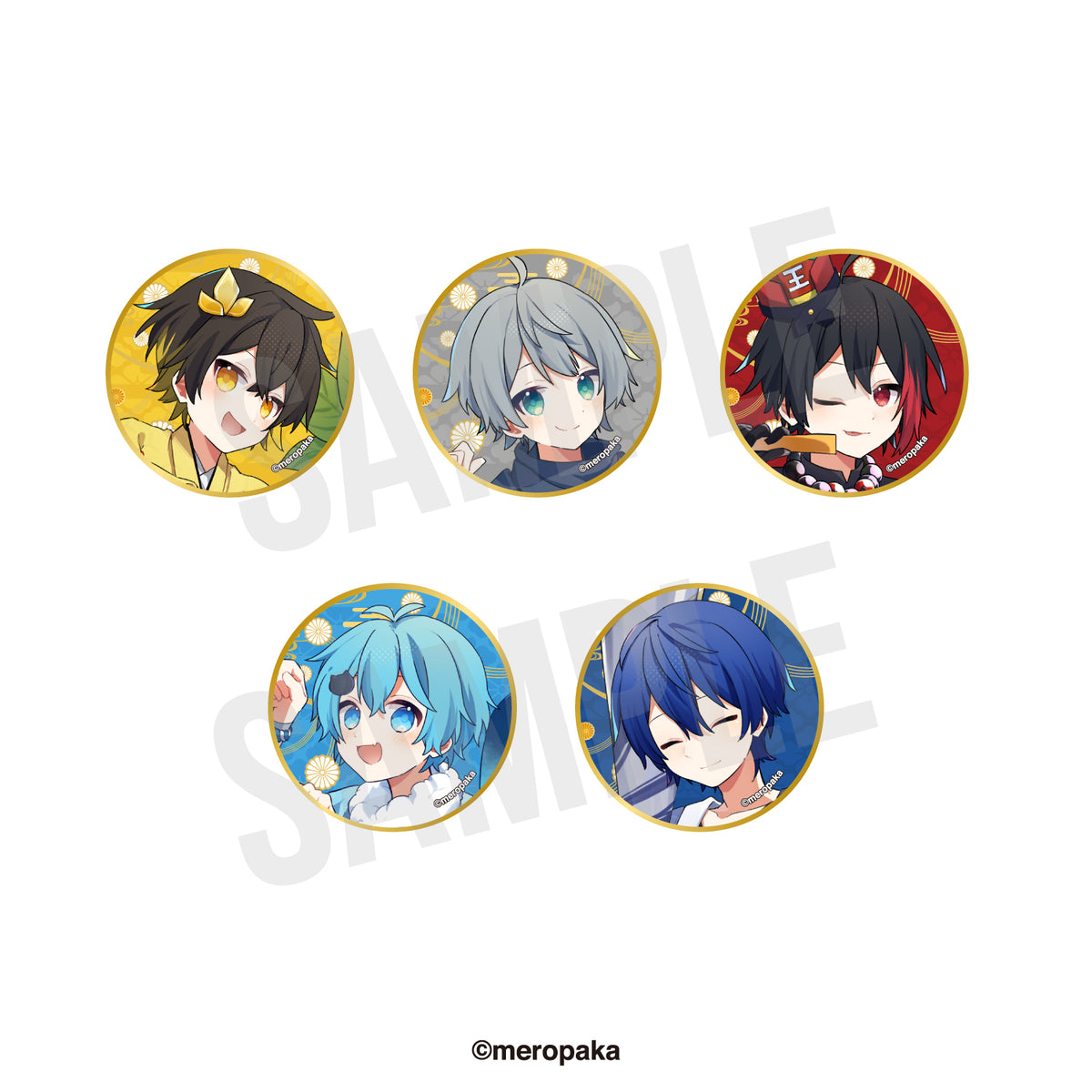 めろぱか ランダム缶バッジ お正月記念グッズ2025ver. – めろぱか