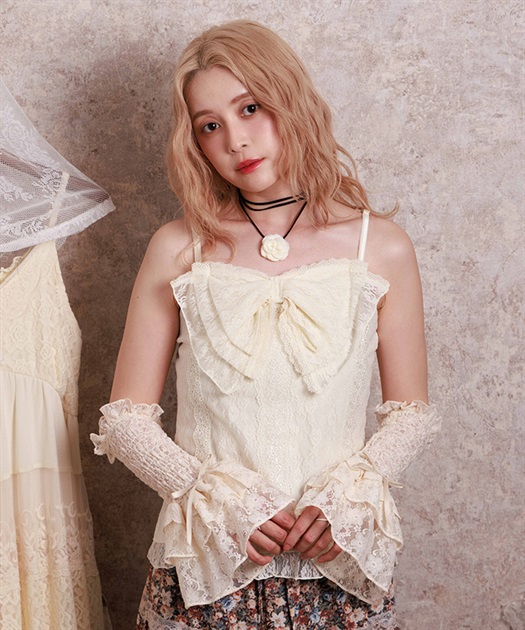 レーシービッグリボンキャミ 【会員限定価格】 | axes femme online shop