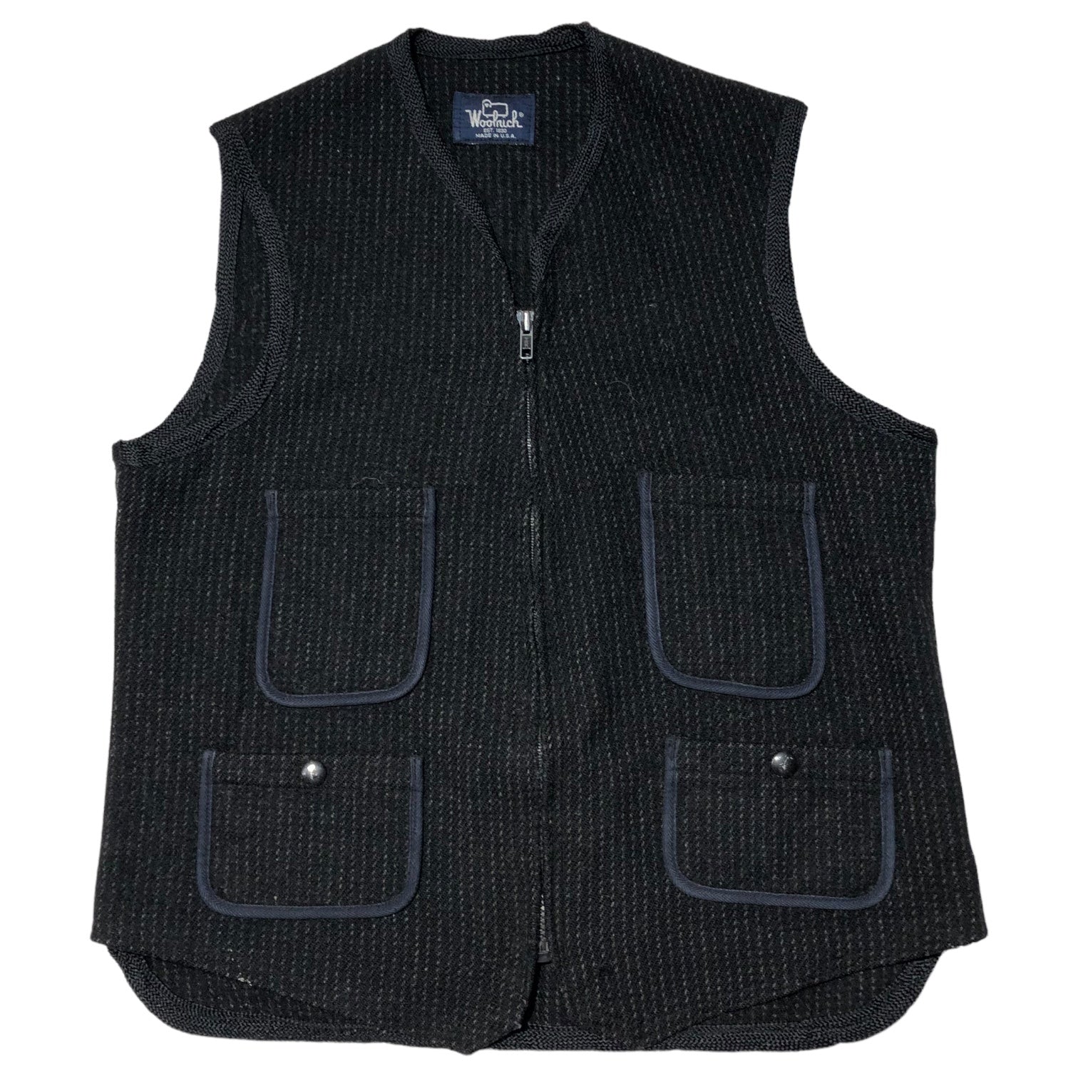 WOOLRICH(ウールリッチ) 80's 4 pocket wool zip up vest 4ポケット