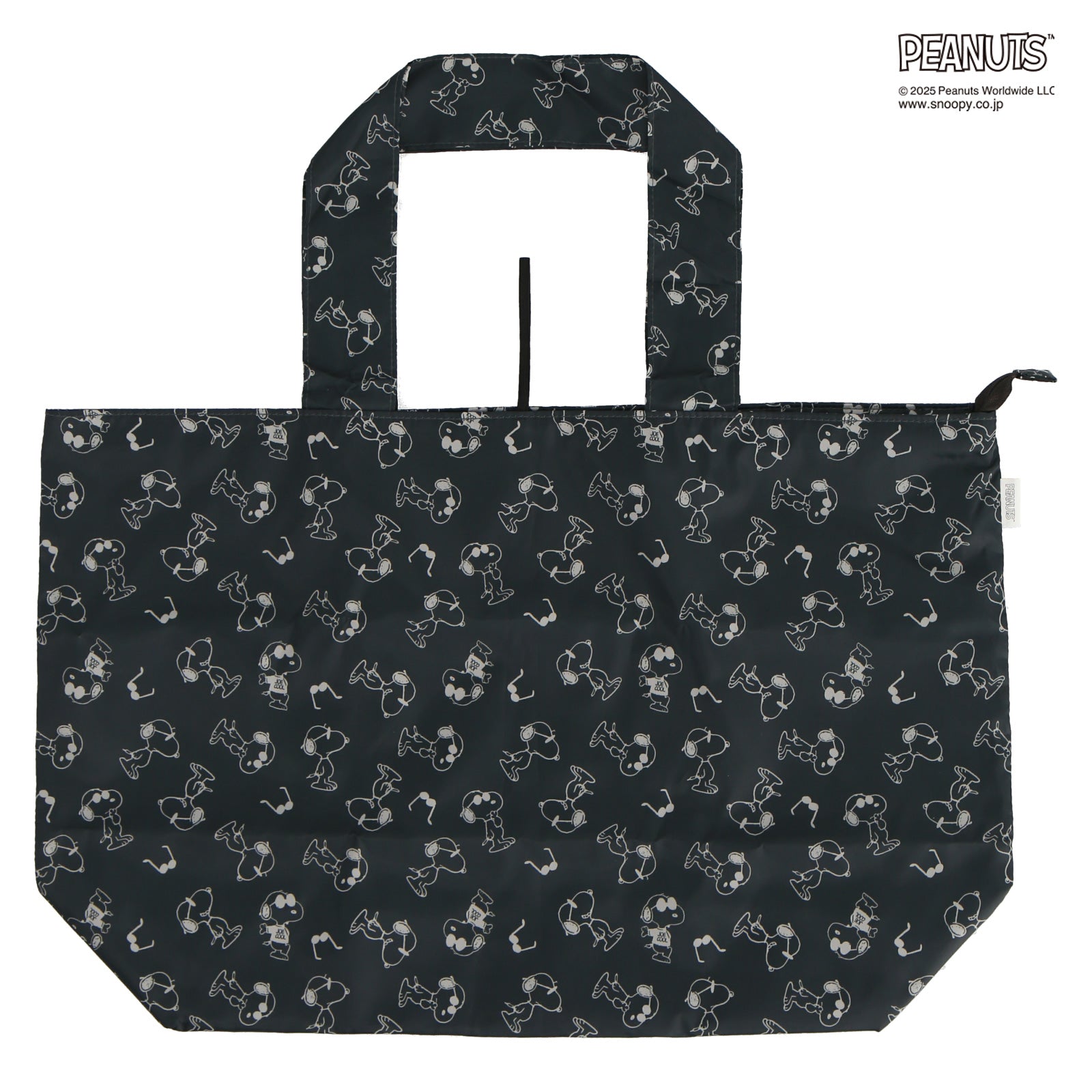 NEW】折りたたみトートバッグL スヌーピー ジョー・クール グレー