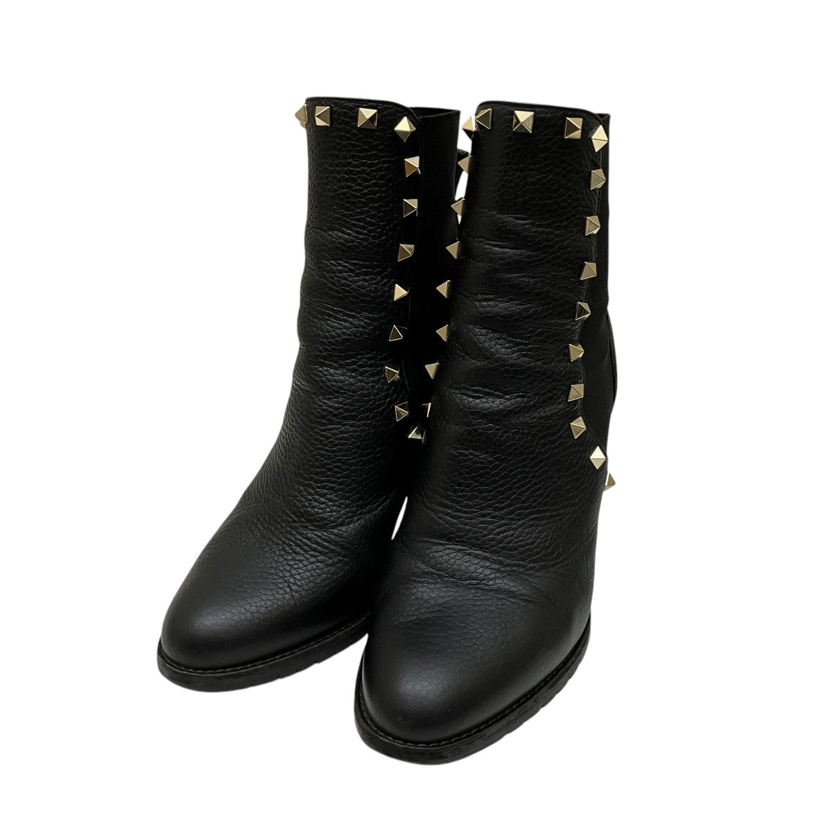 VALENTINO(ヴァレンチノ) ロックスタッズブーツブーツ ブラック サイズ