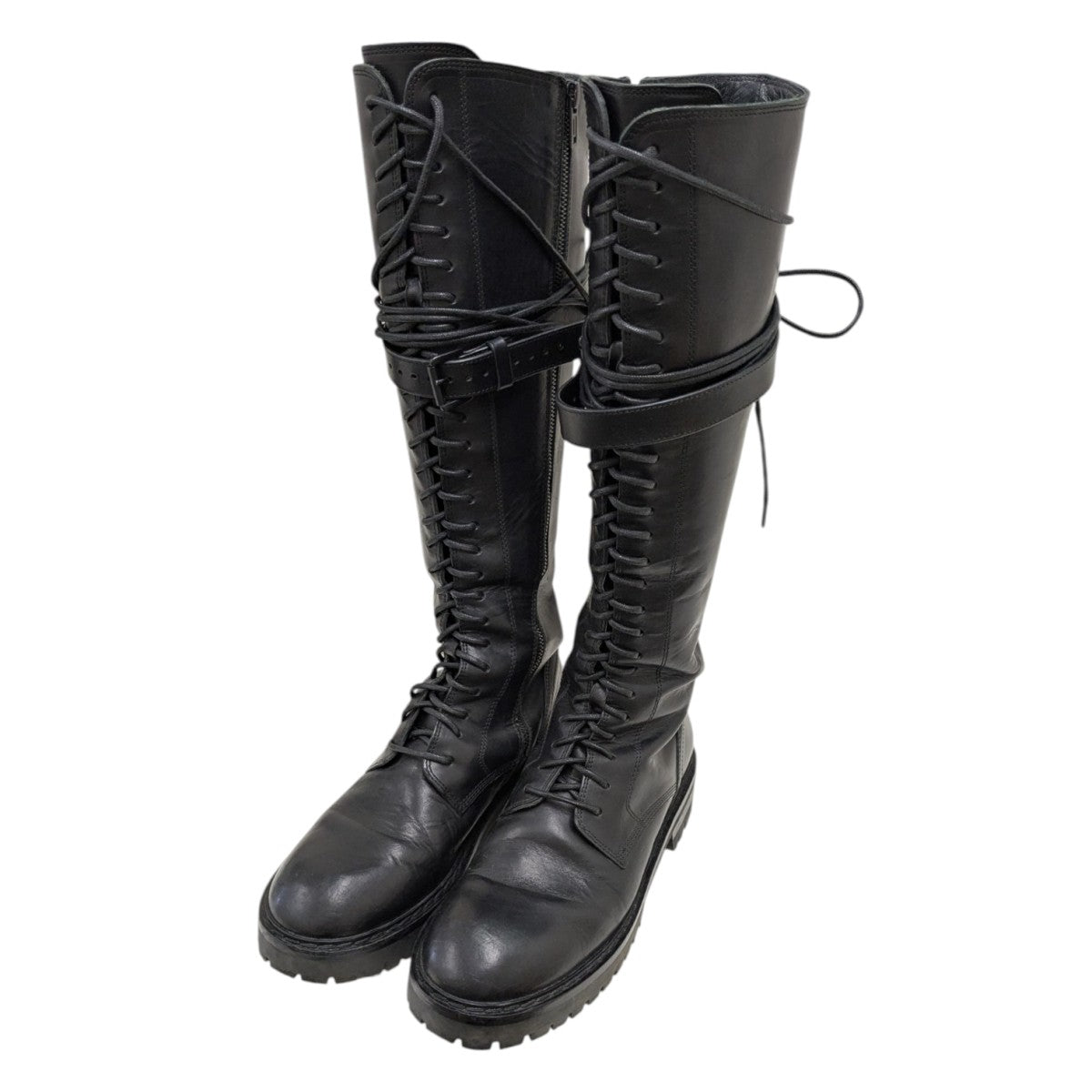 ANN DEMEULEMEESTER(アンドゥムルメステール) レースアップロング