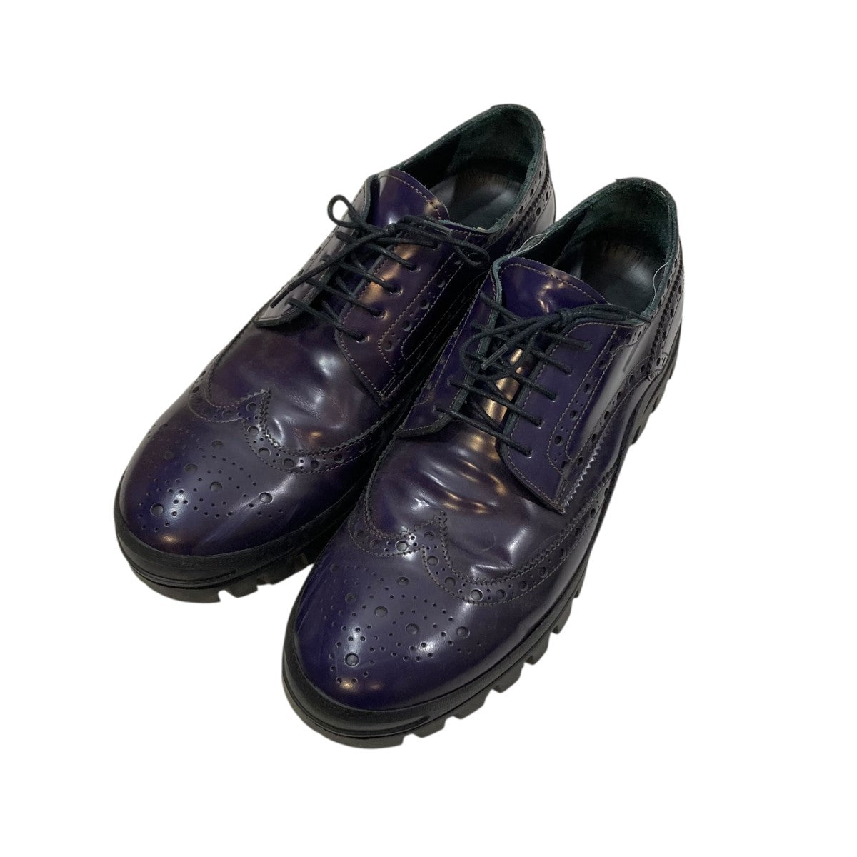 Paul Smith(ポールスミス) ウイングチップシューズ パープル サイズ