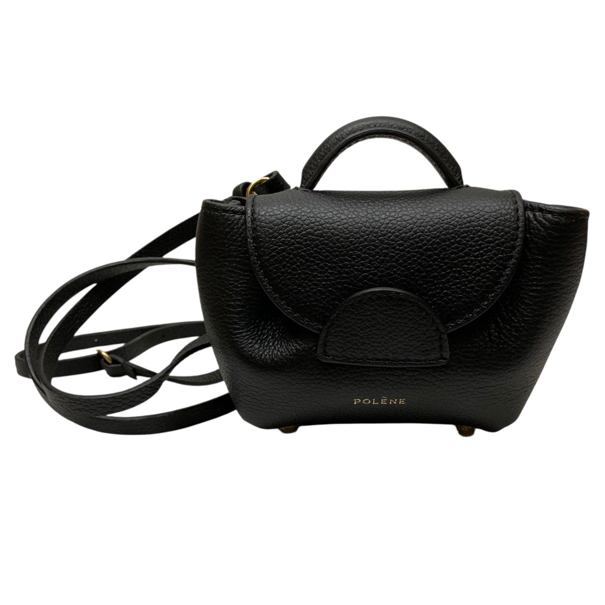 POLENE(ポレーヌ) Numero Un Microマイクロショルダーバッグ ブラック