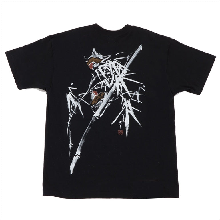 北斎館限定】Tシャツ「竹に雀」 – Shop of Hokusai ｜ 北斎館ネット