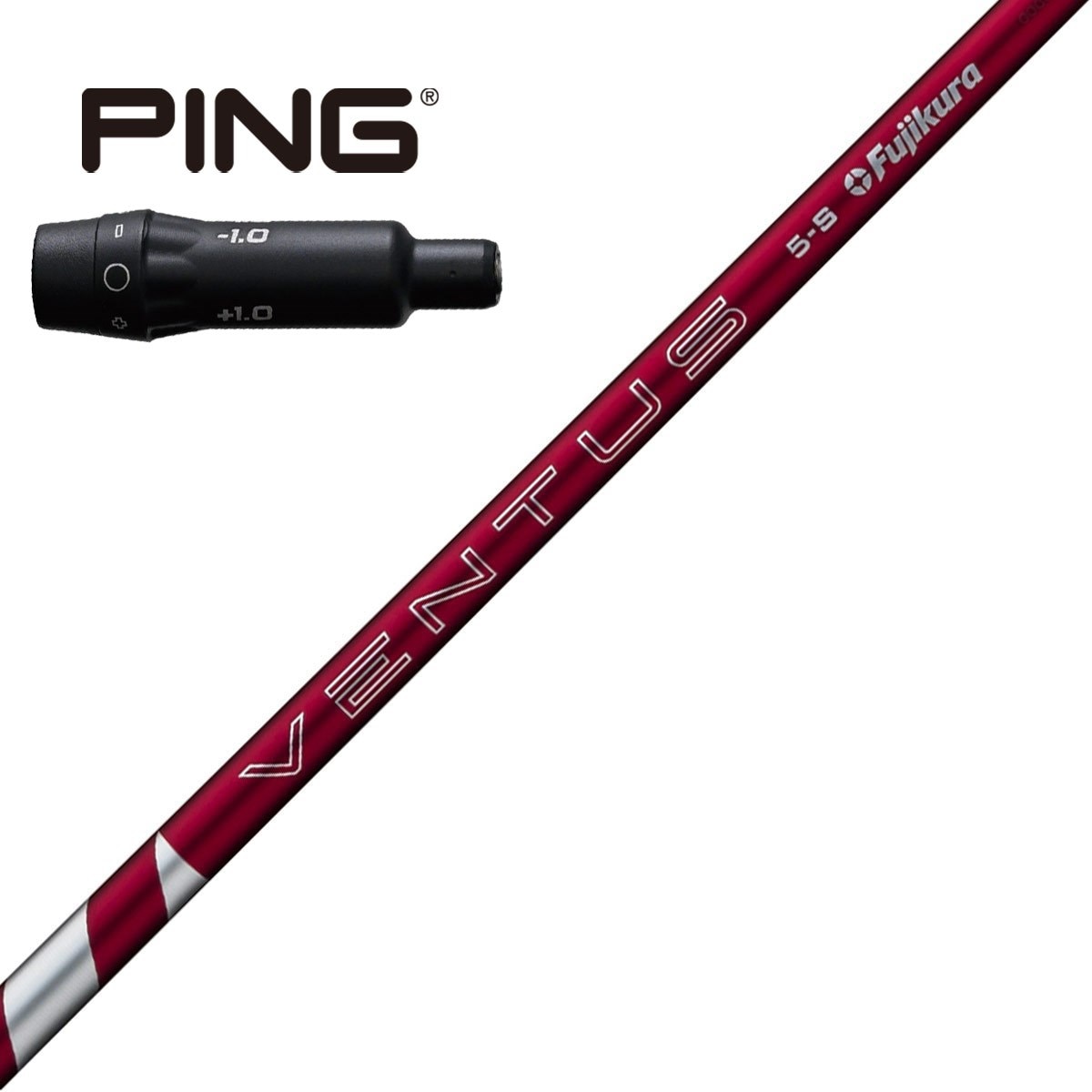 ピンドライバー用 24 VENTUS RED スリーブ付きシャフト(スリーブ付き