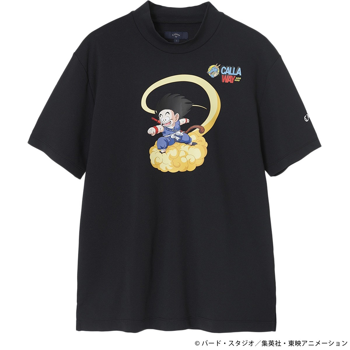 ドラゴンボール／孫悟空プリントモックネック(半袖シャツ・ポロシャツ