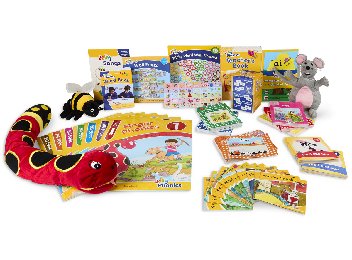Jolly Phonics Classroom Kit - New For 2026 With Puppets – Jolly