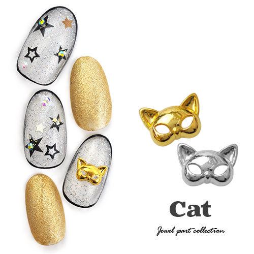 ネイルパーツ メタルパーツ ねこ 猫 ネコ 仮面 マスク small