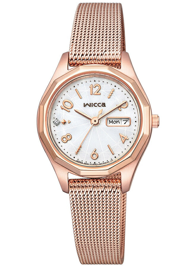 シチズン ウィッカ 多角形ベゼル KH3-568-15 レディース ソーラー