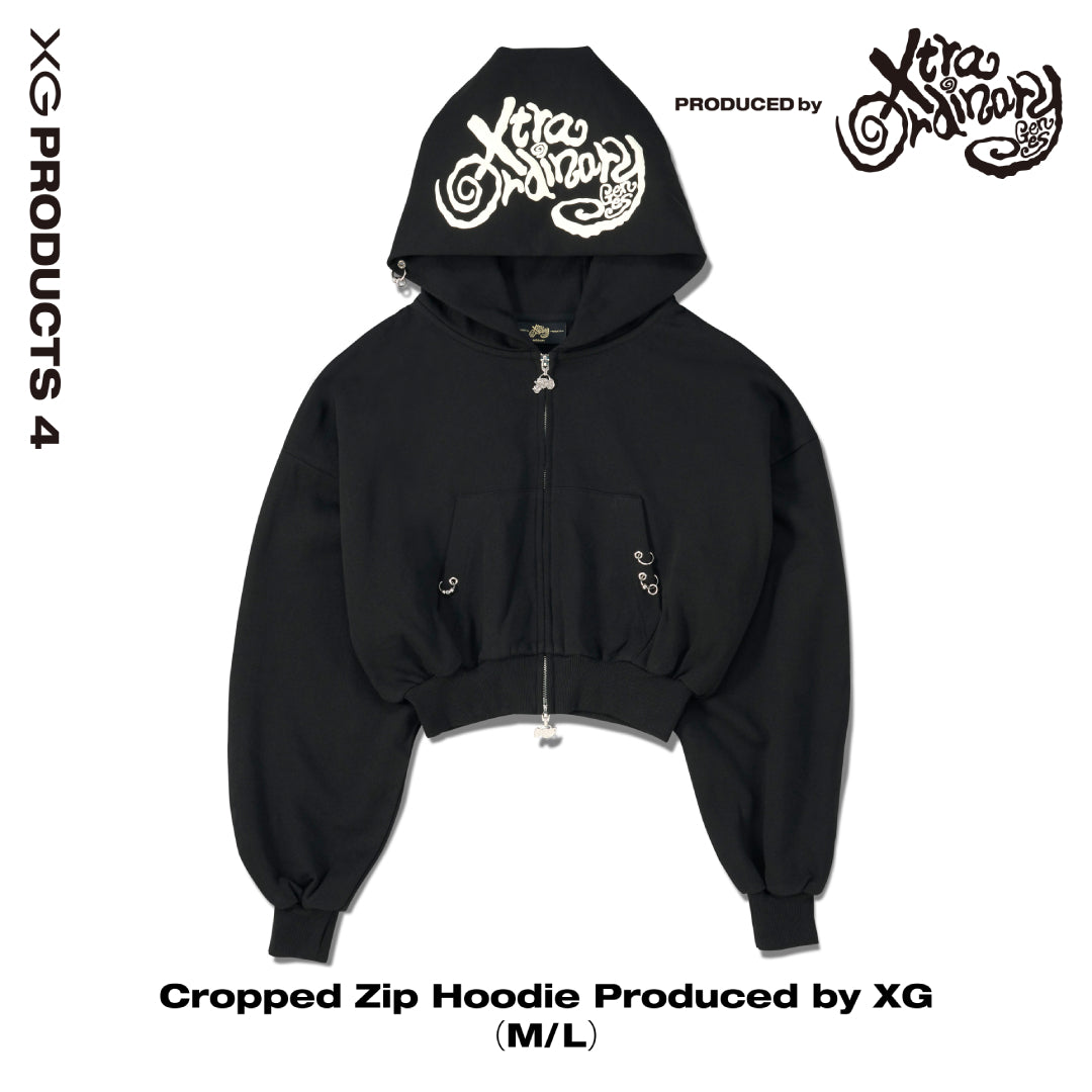 Cropped Zip Hoodie Produced by XG – XGALX OFFICIAL SHOP