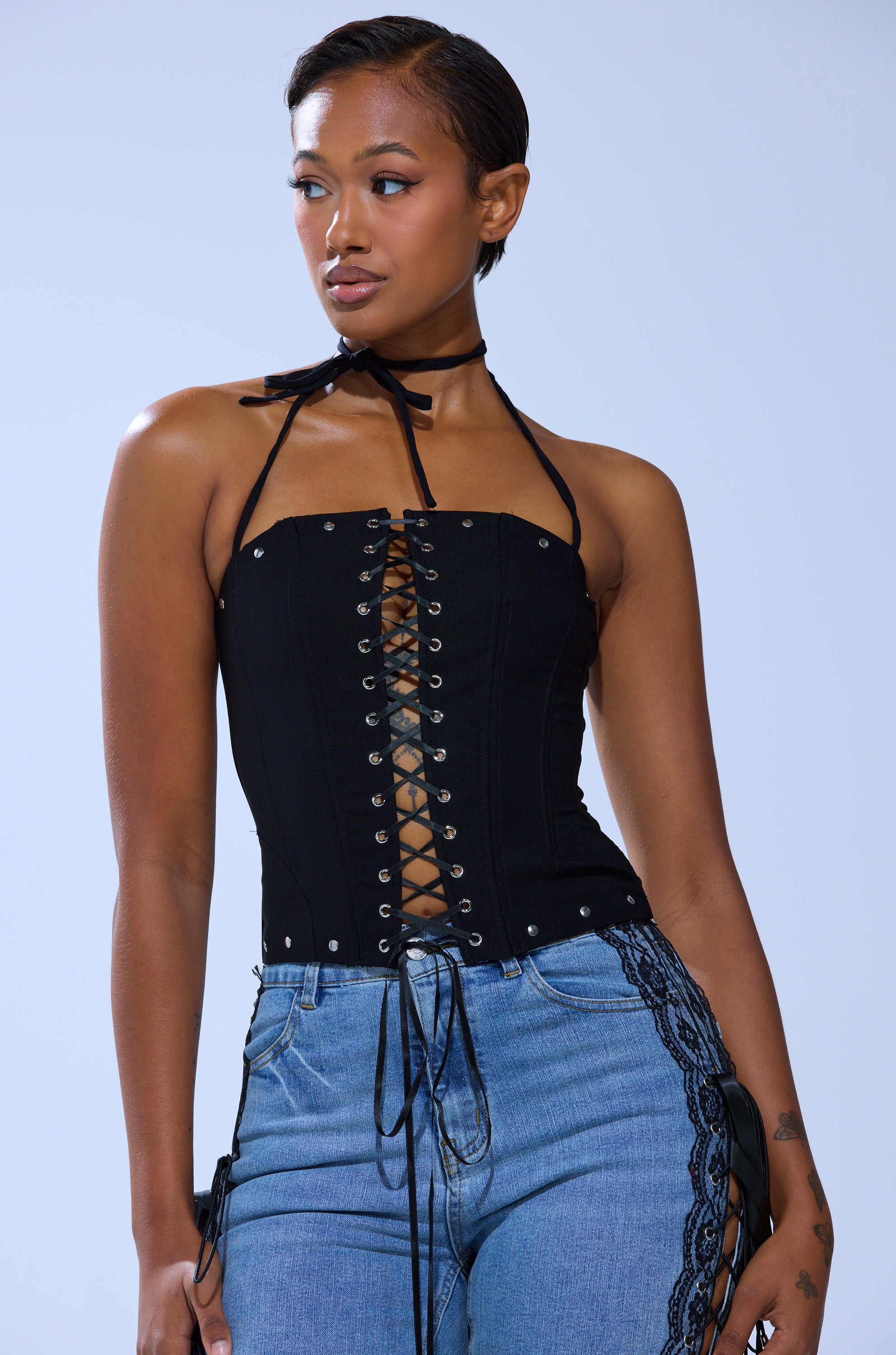 MADISON LACE UP CORSET – AKIRA