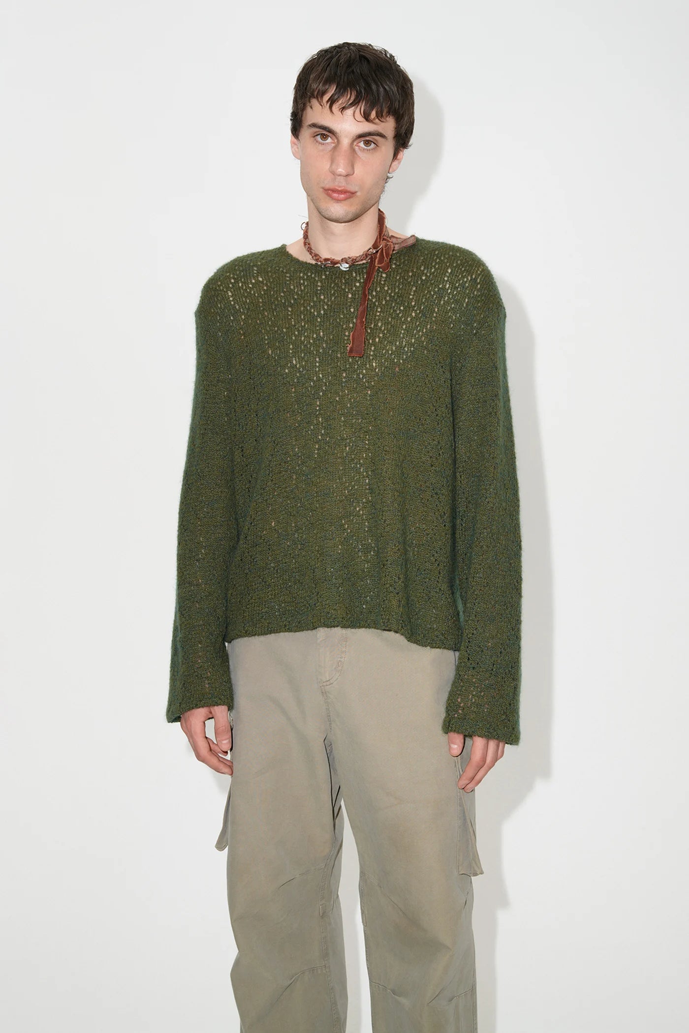 OUR LEGACY 「DOUBLE LOCK U NECK MOOR GREEN CROCHET」 – SISTER