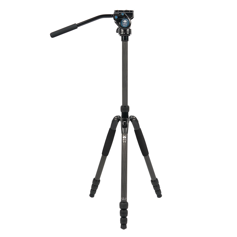 軽量カーボンファイバー製4段ビデオ三脚セット(油圧式雲台) – SIRUI