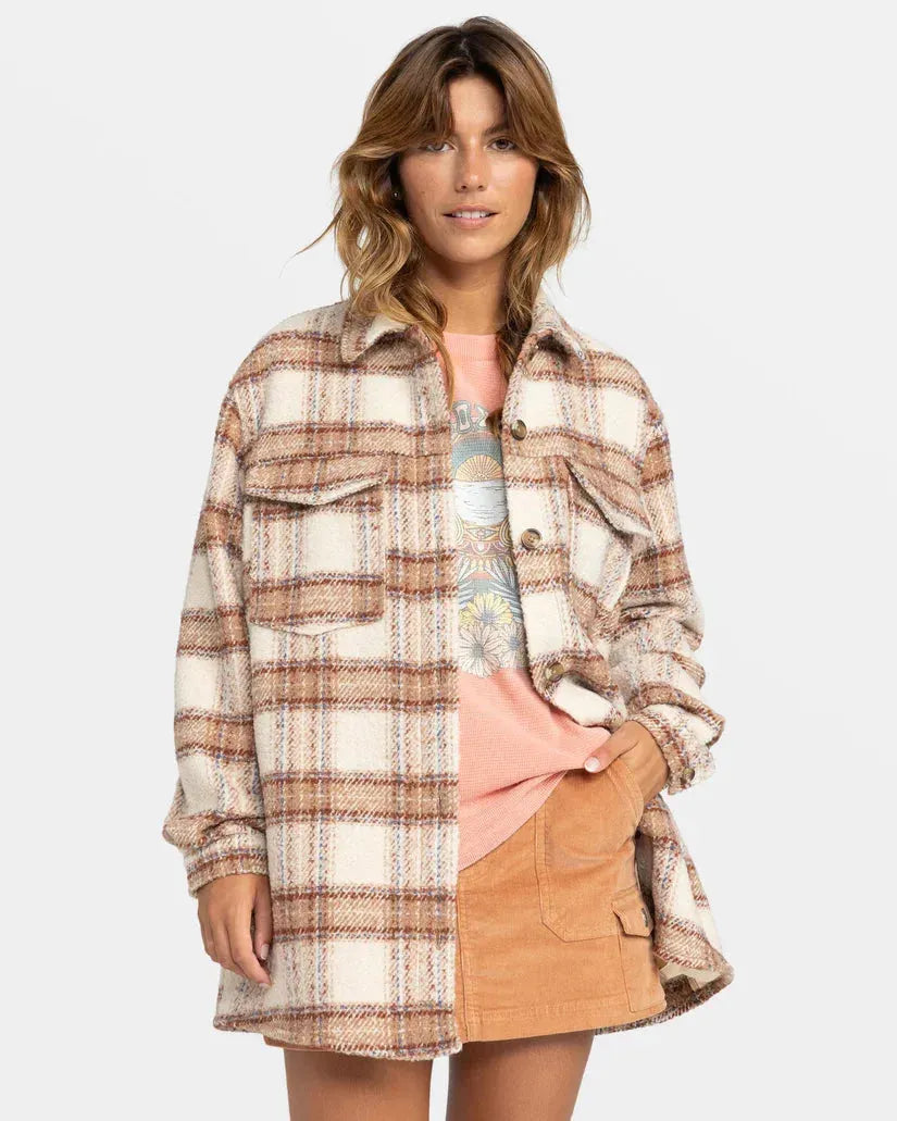 Roxy Women's Check The Swell IIII Shacket – Fast Shipping