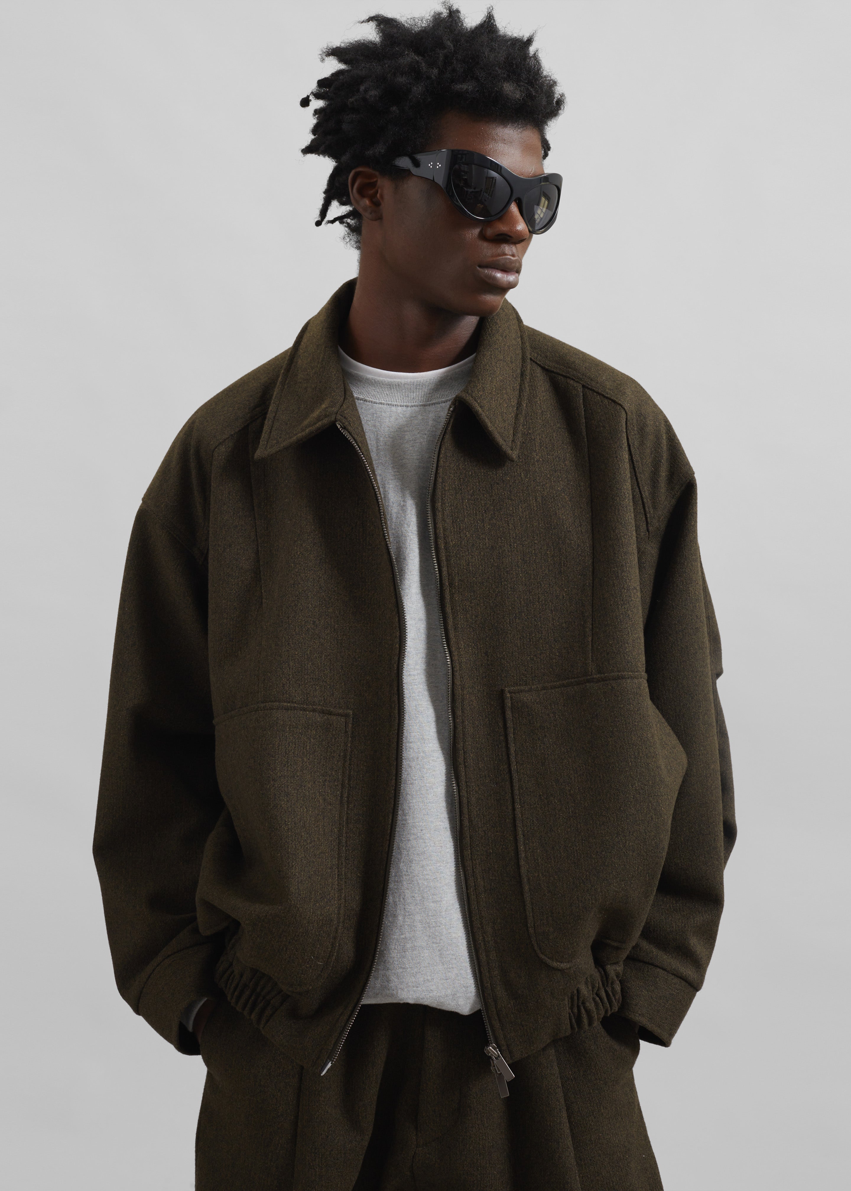 Felix Jacket - Dark Olive – The Frankie Shop