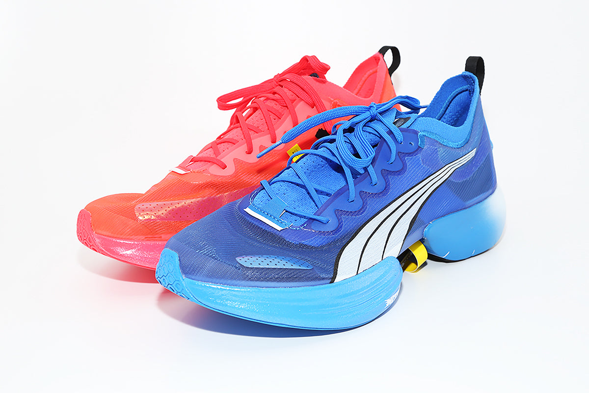 PUMA Fast-R NITRO Mens Elite Running Shoes Blue Red – The Stelvio Shop