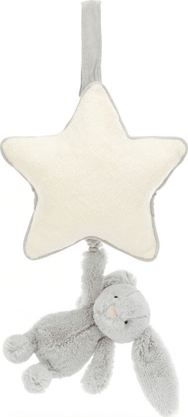Bashful Bunny Musical Pull (Silver Grey) – The Toy Maven