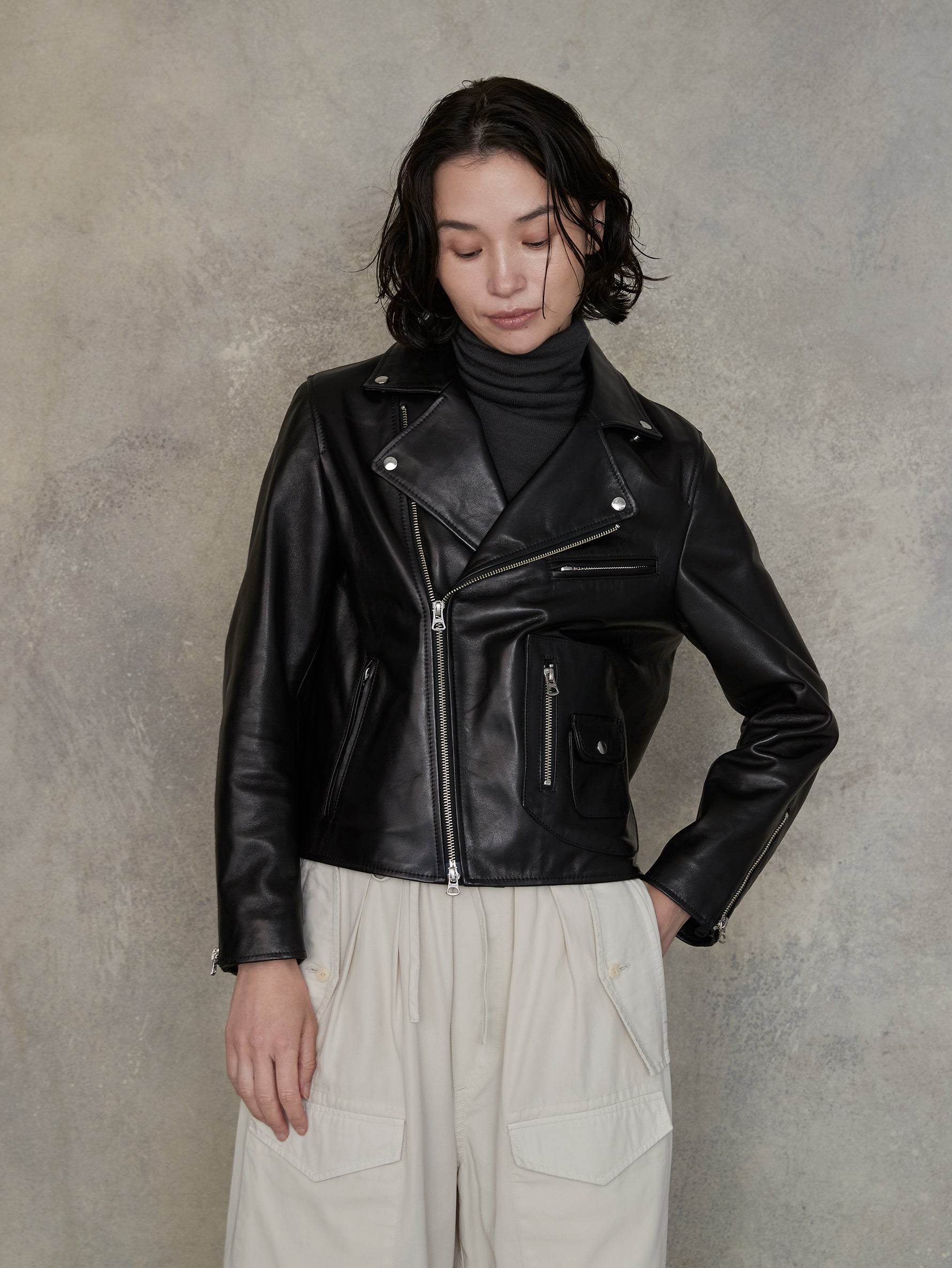 ダブルライダースジャケット/TBEA-021