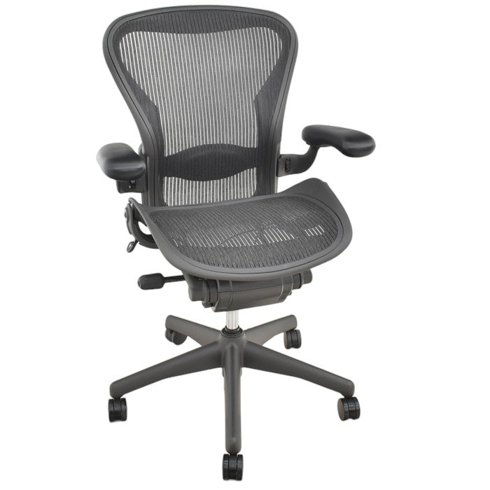 中古】ハーマンミラー アーロンチェア Bサイズ フル装備 ランバー